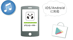 アプリをダウンロードして起動イメージ